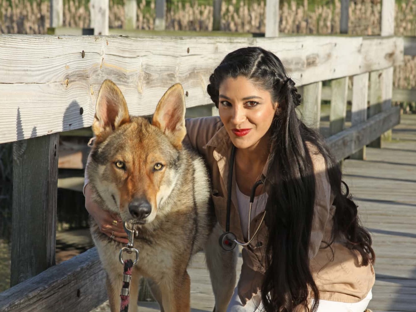Gabby Wild - Wildlife Veterinary Medicine & Eco-Fashionista | Gabby’s Dog
