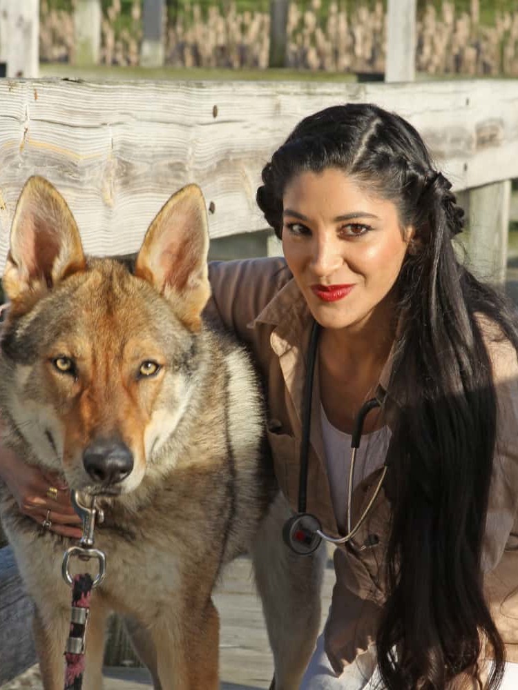 Gabby Wild - Wildlife Veterinary Medicine & Eco-Fashionista | Gabby’s Dog